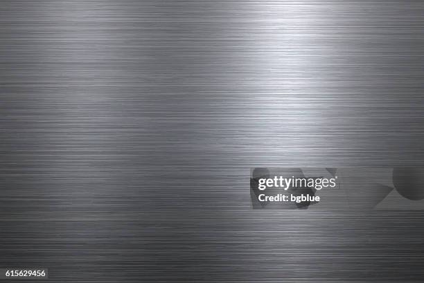 gebürstetes metall hintergrund - gebürstetes metall stock-grafiken, -clipart, -cartoons und -symbole