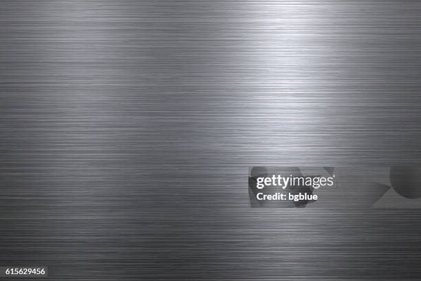 brushed metal background - empty plate stock illustrations