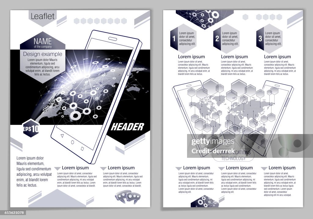 Leaflet Design Example High-Res Vector Graphic - Getty Images