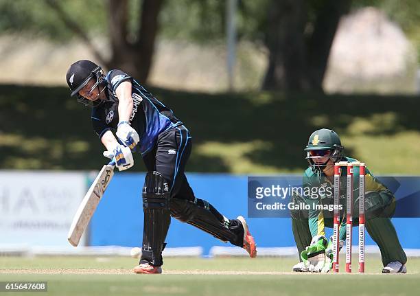 Katie Perkins of New Zealand during the 5th Women's ODI match between South Africa and New Zealand at Boland Park on October 19, 2016 in Paarl, South...