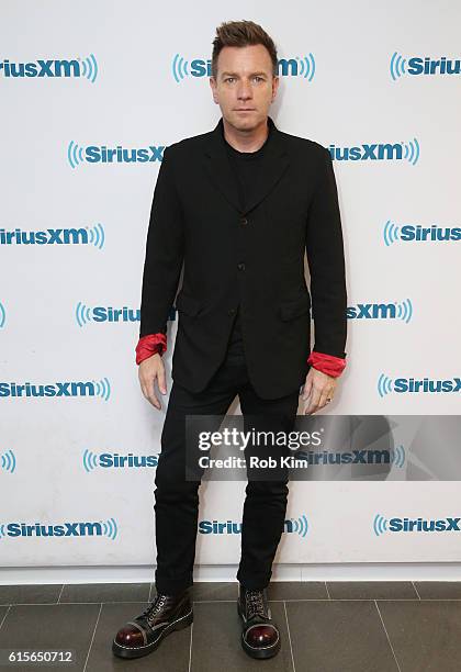 Ewan McGregor visits at SiriusXM Studio on October 19, 2016 in New York City.