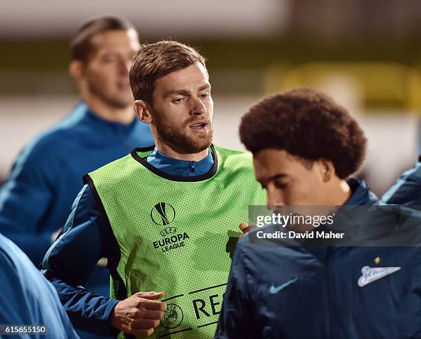 Dublin , Ireland - 19 October 2016; Nicolas Lombaerts of Zenit St Petersburg during squad training at Tallaght Stadium in Tallaght, Co Dublin.