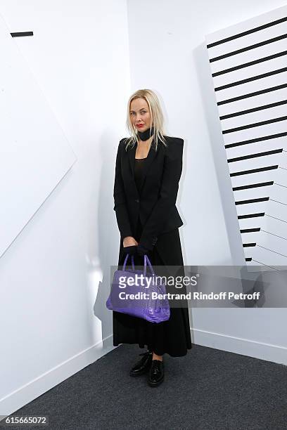 Melonie Hennessy Foster attends the FIAC 2016 - International Contemporary Art Fair : Press Preview. Held at Le Grand Palais on October 19, 2016 in...