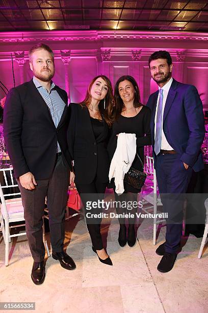 Chiara Francini, Frederick Lundqvist and guests attend the Telethon Gala during the 11th Rome Film Fest on October 19, 2016 in Rome, Italy.