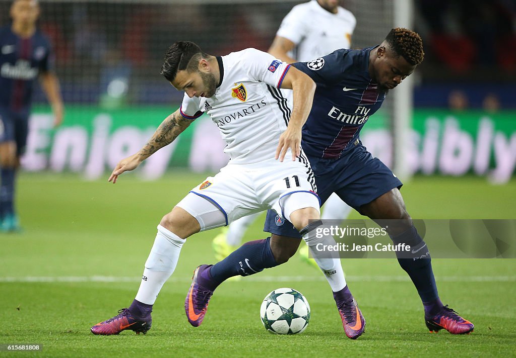 Paris Saint-Germain v FC Basel 1893 - UEFA Champions League