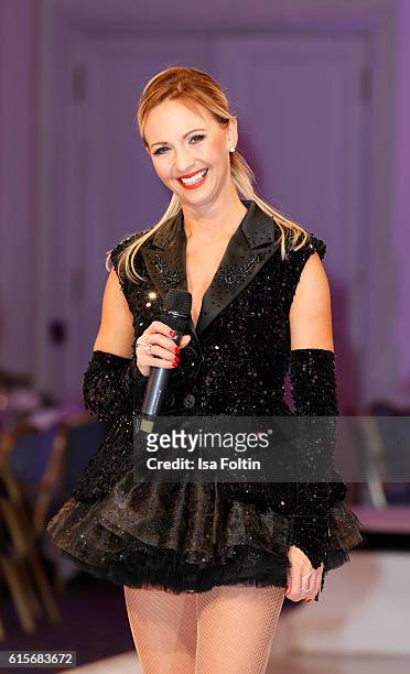 German figure scater Annette Dytrt attends the 'Holiday on Ice' gala at Hotel Atlantic on October 19, 2016 in Hamburg, Germany.