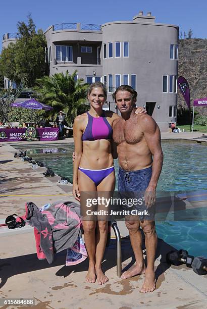 Gabby Reece And Laird Hamilton Fuel With Sambazon on October 19, 2016 in Malibu, California.