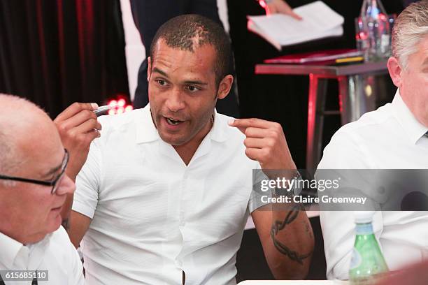 Former Premier League footballer Clarke Carlisle participates in the 10 Roundtables event on day 2 of the Beyond Sport Summit and Awards 2016, at NFL...