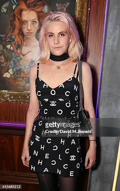 India Rose James attends the launch of MNKY HSE late-night restaurant, Mayfair on October 19, 2016 in London, England.