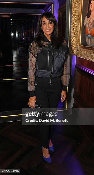 Jackie Sinclair attends the launch of MNKY HSE late-night restaurant, Mayfair on October 19, 2016 in London, England.