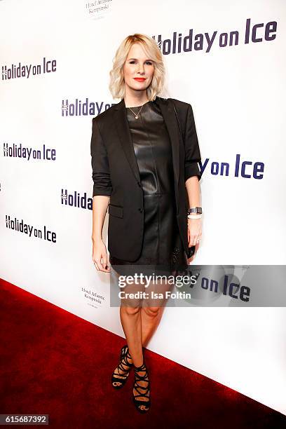 Model and german actress Monica Ivancan attends the 'Holiday on Ice' gala at Hotel Atlantic on October 19, 2016 in Hamburg, Germany.