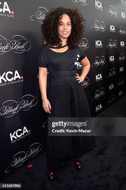 Keep A Child Alive co-founder and singer Alicia Keys attends Keep A Child Alive's Black Ball 2016 at Hammerstein Ballroom on October 19, 2016 in New...