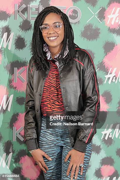 Songwriter Ingrid Burley attends KENZO x H&M Launch Event Directed By Jean-Paul Goude' at Pier 36 on October 19, 2016 in New York City.