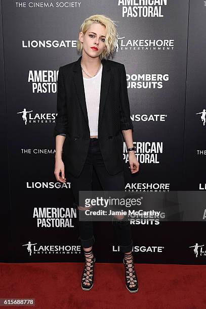 Actress Kristen Stewart attends a screening of "American Pastoral" hosted by Lionsgate, Lakeshore Entertainment and Bloomberg Pursuits at Museum of...