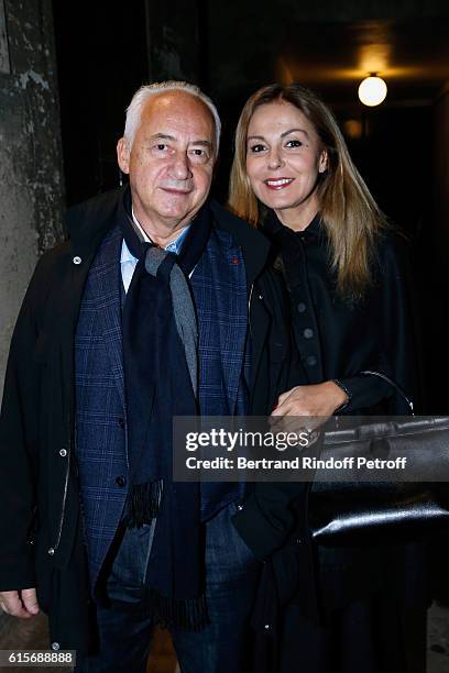 Bandmaster Vladimir Spivakov and his wife Sati attend the Dinner at Galerie Azzedine Alaia, with a performance of the Contemporary Artist, Mike...