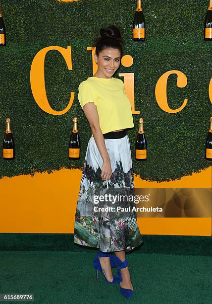 Actress Teni Panosian attends the 7th Annual Veuve Clicquot Polo Classic at Will Rogers State Historic Park on October 15, 2016 in Pacific Palisades,...