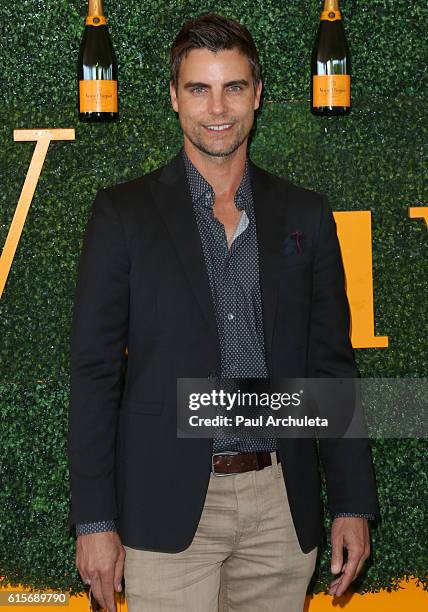 Actor Colin Egglesfield attends 7th Annual Veuve Clicquot Polo Classic at Will Rogers State Historic Park on October 15, 2016 in Pacific Palisades,...