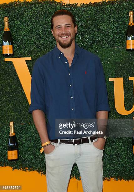 Actor Ben Robson attends the 7th Annual Veuve Clicquot Polo Classic at Will Rogers State Historic Park on October 15, 2016 in Pacific Palisades,...
