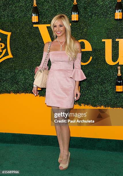 Actress Camille Anderson attends the 7th Annual Veuve Clicquot Polo Classic at Will Rogers State Historic Park on October 15, 2016 in Pacific...