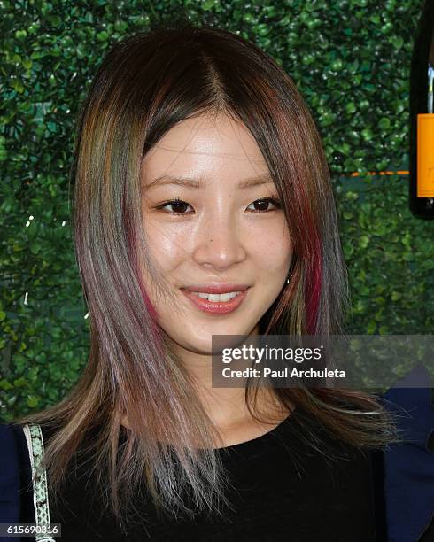 Internet Personality Irene Kim attends the 7th Annual Veuve Clicquot Polo Classic at Will Rogers State Historic Park on October 15, 2016 in Pacific...