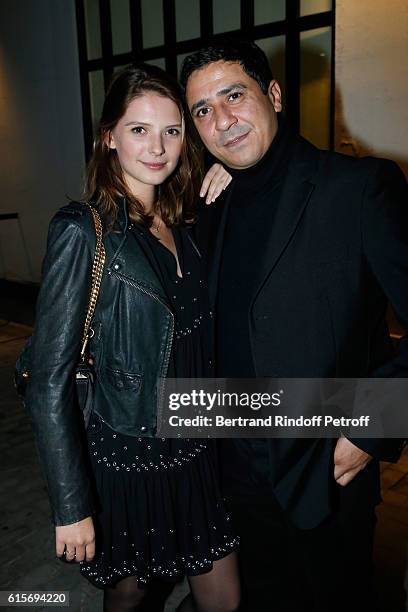 Actress Josephine Japy and Montasara Alaya attend the Dinner at Galerie Azzedine Alaia, with a performance of the Contemporary Artist, Mike Bouchet...