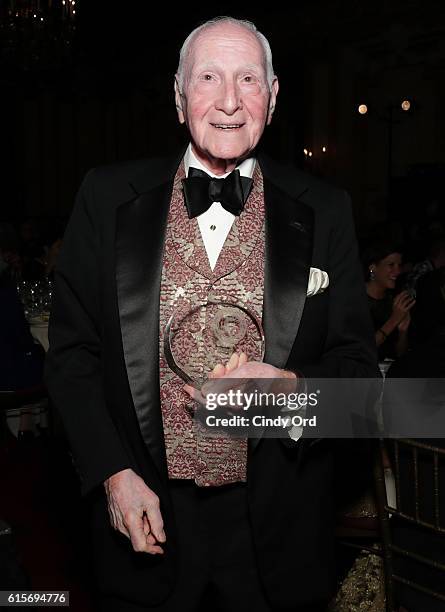 Daniel Rose accepts the Business Leadership Award at the National Committee On American Foreign Policy 2016 Gala Dinner on October 19, 2016 in New...