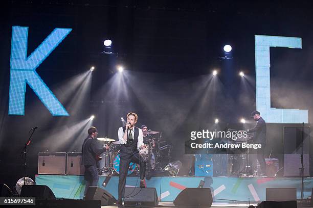 Ricky Wilson of Kaiser Chiefs performs at the Audio & Radio Industry Awards at First Direct Arena Leeds on October 19, 2016 in Leeds, England.