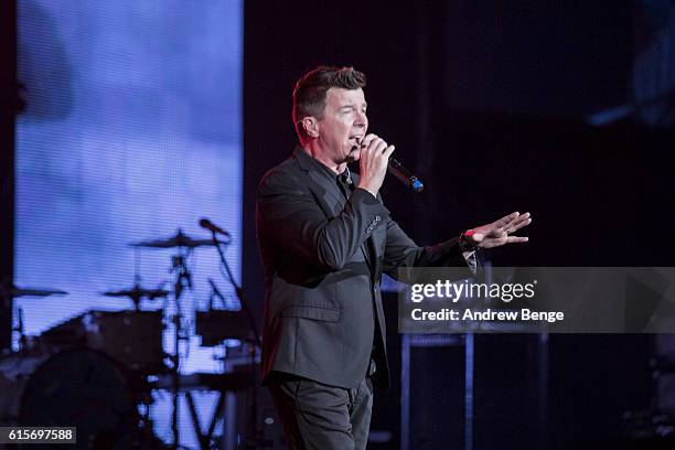 Rick Astley performs at the Audio & Radio Industry Awards at First Direct Arena Leeds on October 19, 2016 in Leeds, England.