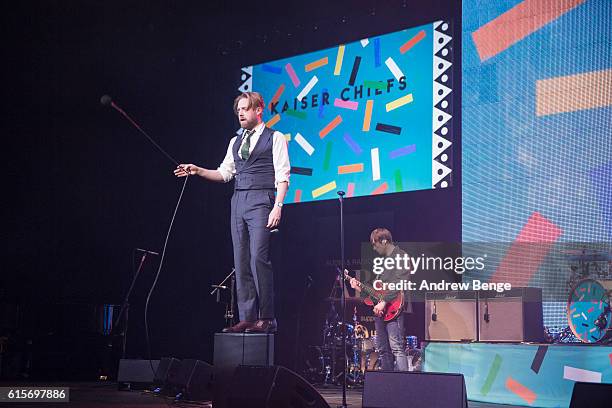 Ricky Wilson of Kaiser Chiefs performs at the Audio & Radio Industry Awards at First Direct Arena Leeds on October 19, 2016 in Leeds, England.