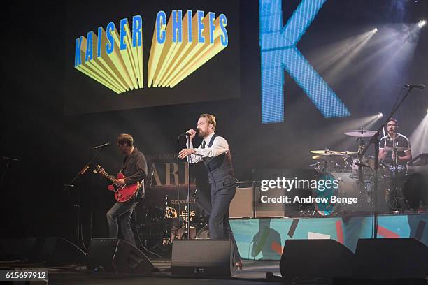 Ricky Wilson of Kaiser Chiefs performs at the Audio & Radio Industry Awards at First Direct Arena Leeds on October 19, 2016 in Leeds, England.