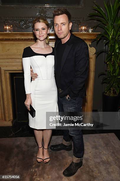 Valorie Curry and Ewan McGregor attend the after party for "American Pastoral" hosted by Lionsgate, Lakeshore Entertainment and Bloomberg Pursuits at...