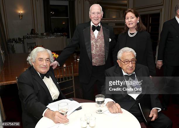 James D. Wolfensohn, Daniel Rose, Henry A. Kissinger, and Jo Carole Lauder attend the National Committee On American Foreign Policy 2016 Gala Dinner...