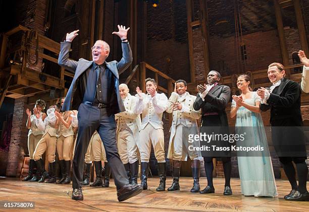 Ron Chernow at the opening night of Hamilton at PrivateBank Theatre on October 19, 2016 in Chicago, Illinois.