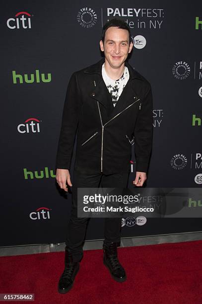 Actor Robin Lord Taylor attends the PaleyFest New York 2016 "Gotham" panel at The Paley Center for Media on October 19, 2016 in New York City.