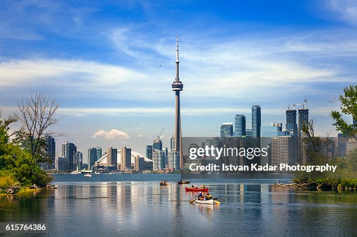 Boating in Lake Ontario, Toronto, Canada Boating in Lake Ontario, Toronto, Canada