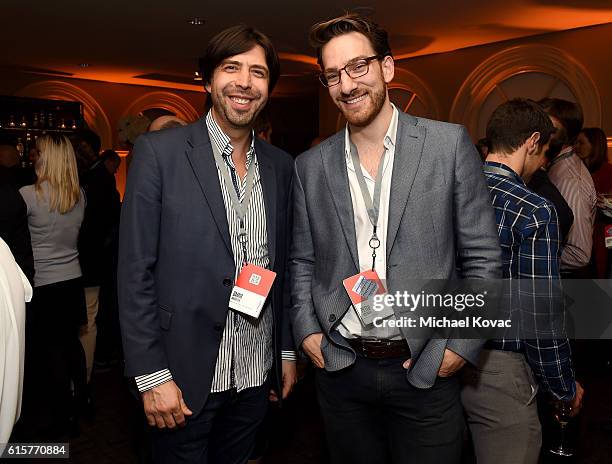 Damir Jandricek and Peter Volynsky attend the Vanity Fair New Establishment Summit cocktail party at The Ferry Building on October 19, 2016 in San...