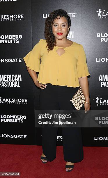 Miriam Morales attends the screening Of "American Pastoral" hosted by Lionsgate and Lakeshore Entertainment with Bloomberg Pursuits at Museum of...