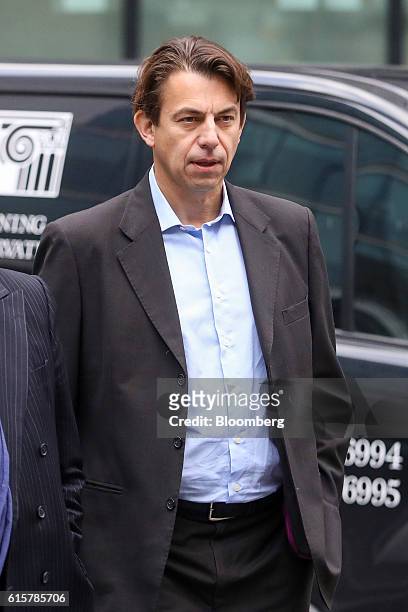 Carl Rogberg, former finance director for Tesco Plc, arrives at Southwark Crown Court in London, U.K., on Thursday, Oct. 20, 2016. Rogberg, is one of...
