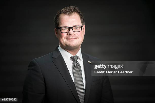 Christian Harms, one of the managing directors of the dm drugstore, poses for a photo on October 20, 2016 in Berlin, Germany.