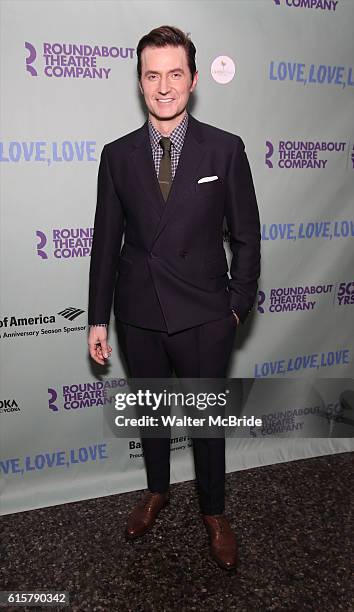 Richard Armitage attends the Off-Broadway Opening Night performance cast press reception for "Love, Love, Love" at the Laura Pels Theatre on October...