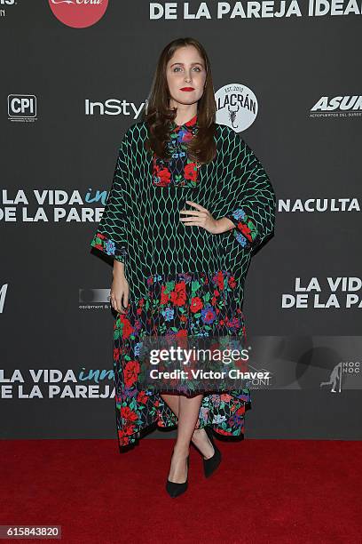 Natasha Dupeyron attends La Vida Inmoral De La Pareja Ideal Mexico City premiere at Teatro Metropolitan on October 19, 2016 in Mexico City, Mexico.