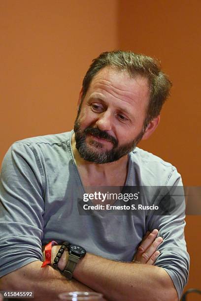 Samuel Finzi attends a press conference for 'Fritz Lang' during the 11th Rome Film Festival at Auditorium Parco Della Musica on October 20, 2016 in...