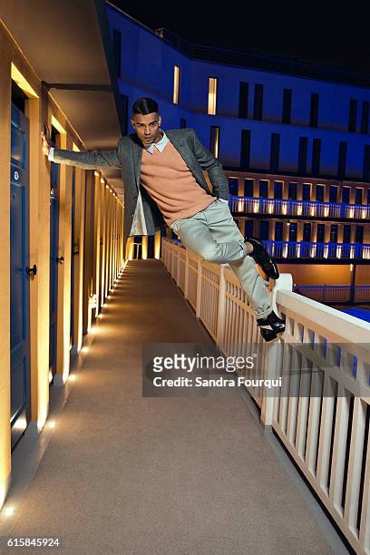 Dancer Brahim Zaibat is photographed for Self Assignment on April 5, 2016 in Paris, France.