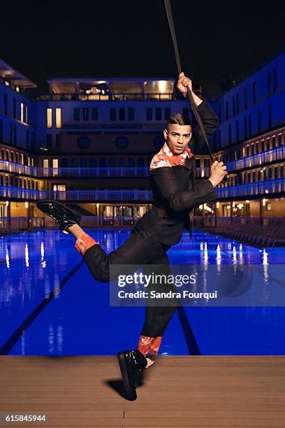 Dancer Brahim Zaibat is photographed for Self Assignment on April 5, 2016 in Paris, France.