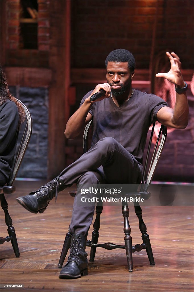 Michael Luwoye during the Gilder Lehman Institute of American