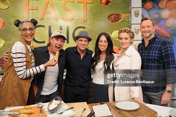 Chip and Joanna Gaines as well as Victoria Justice are the guests on Wednesday, October 19, 2016 on Walt Disney Television via Getty Images's "The...