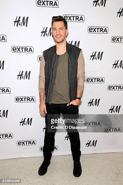 Andy Grammer visits "Extra" at their New York studios at H&M in Times Square on October 20, 2016 in New York City.