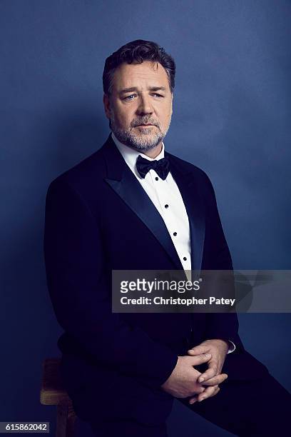 Actor Russell Crowe poses for a portrait at the 2016 American Cinematheque Awards on October 14, 2016 in Beverly Hills, California.