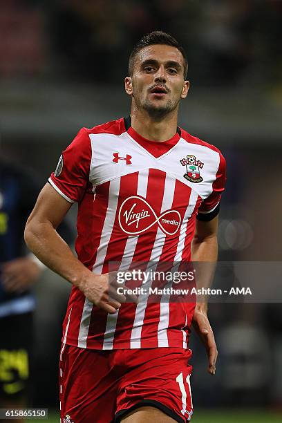 Dusan Tadic of Southampton in action during the UEFA Europa League match between FC Internazionale Milano and Southampton FC at Giuseppe Meazza...