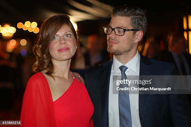 Jennifer Fuchsberger and Julien Fuchsberger attend the 6th Diabetes Charity Gala at TIPI am Kanzleramt on October 20, 2016 in Berlin, Germany.